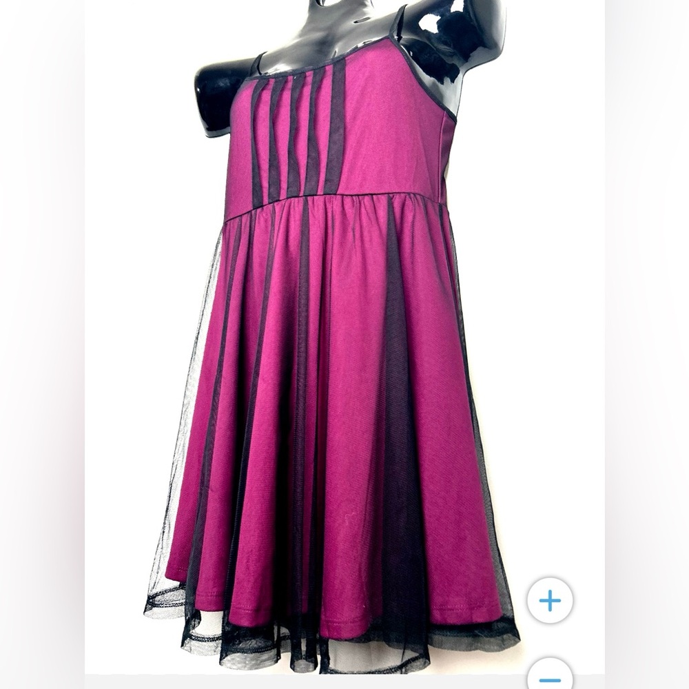 Xhilaration Maroon & Black Dress NWOT - Picture 4 of 10